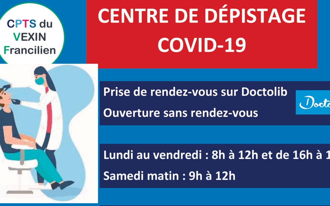 Centre de dépistage COVID-19 avec le CPTS du Vexin