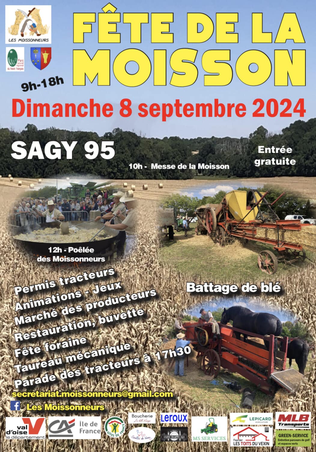 Fete de la moisson Sagy 2024