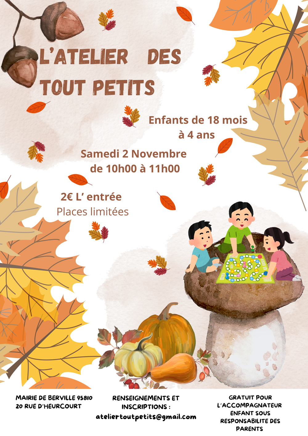 Atelier des tout petits Berville 95