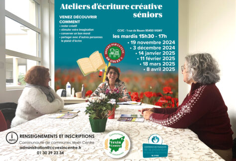 Ateliers écriture seniors Vexin Centre