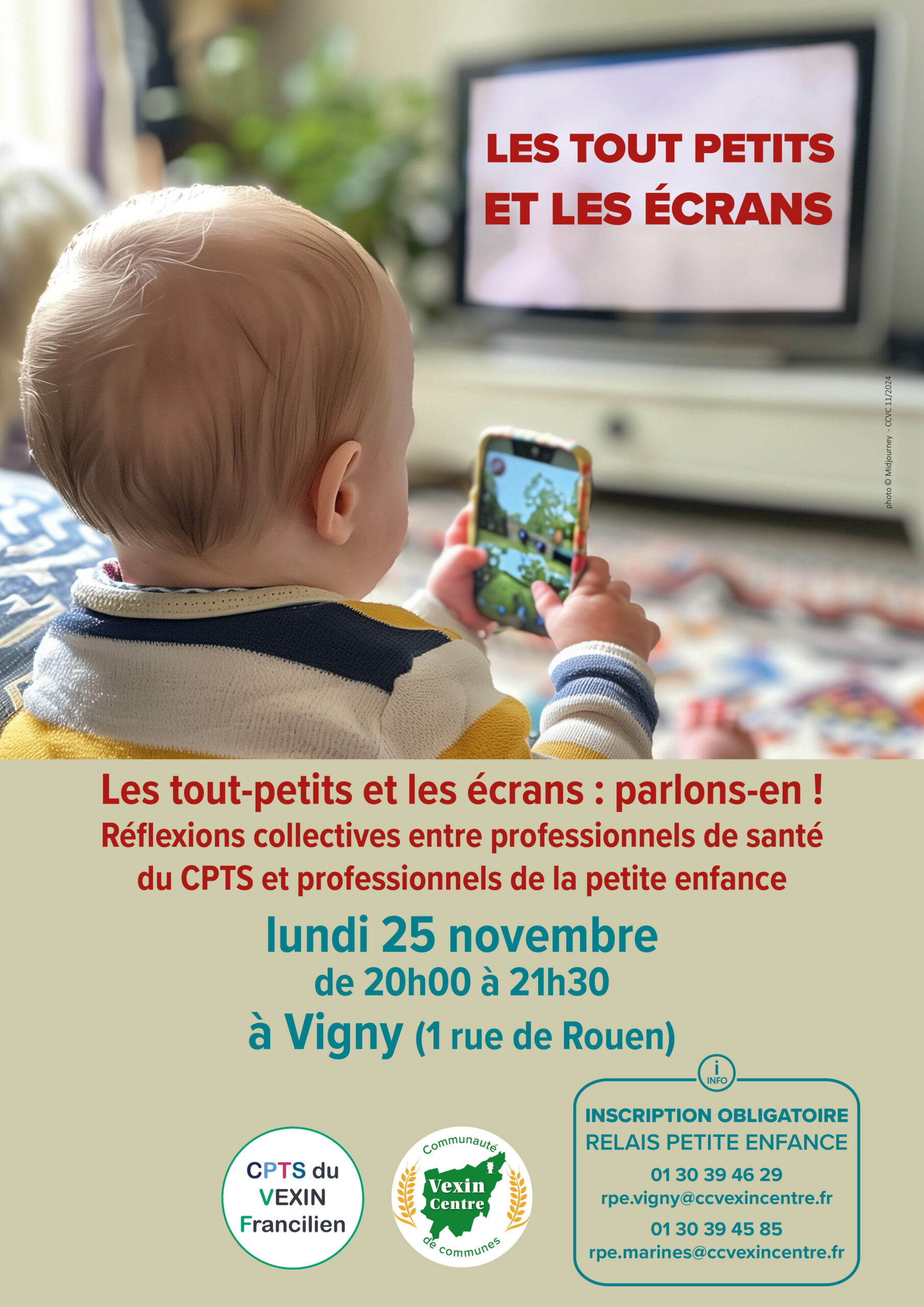 Les écrans et les tout petits conférence Vexin Centre