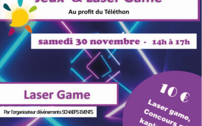 Laser game au profit du téléthon