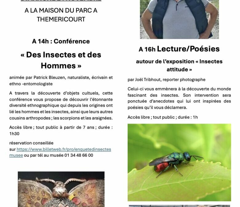 Clôture de l’Exposition [En]quête d’insectes, 24 novembre