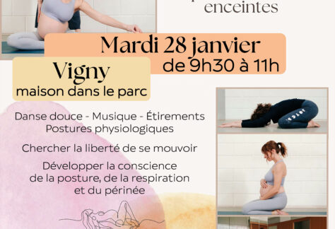 Atelier de danse prénatale Vexin Centre janvier 2025