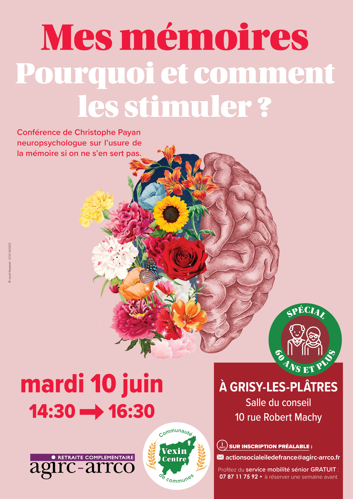 Conférence sur la mémoire pour les séniors du Vexin juin 2025