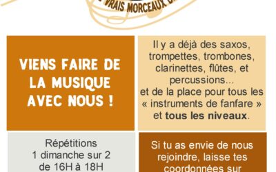 Une fanfare ouverte à tous à Boissy l’Aillerie