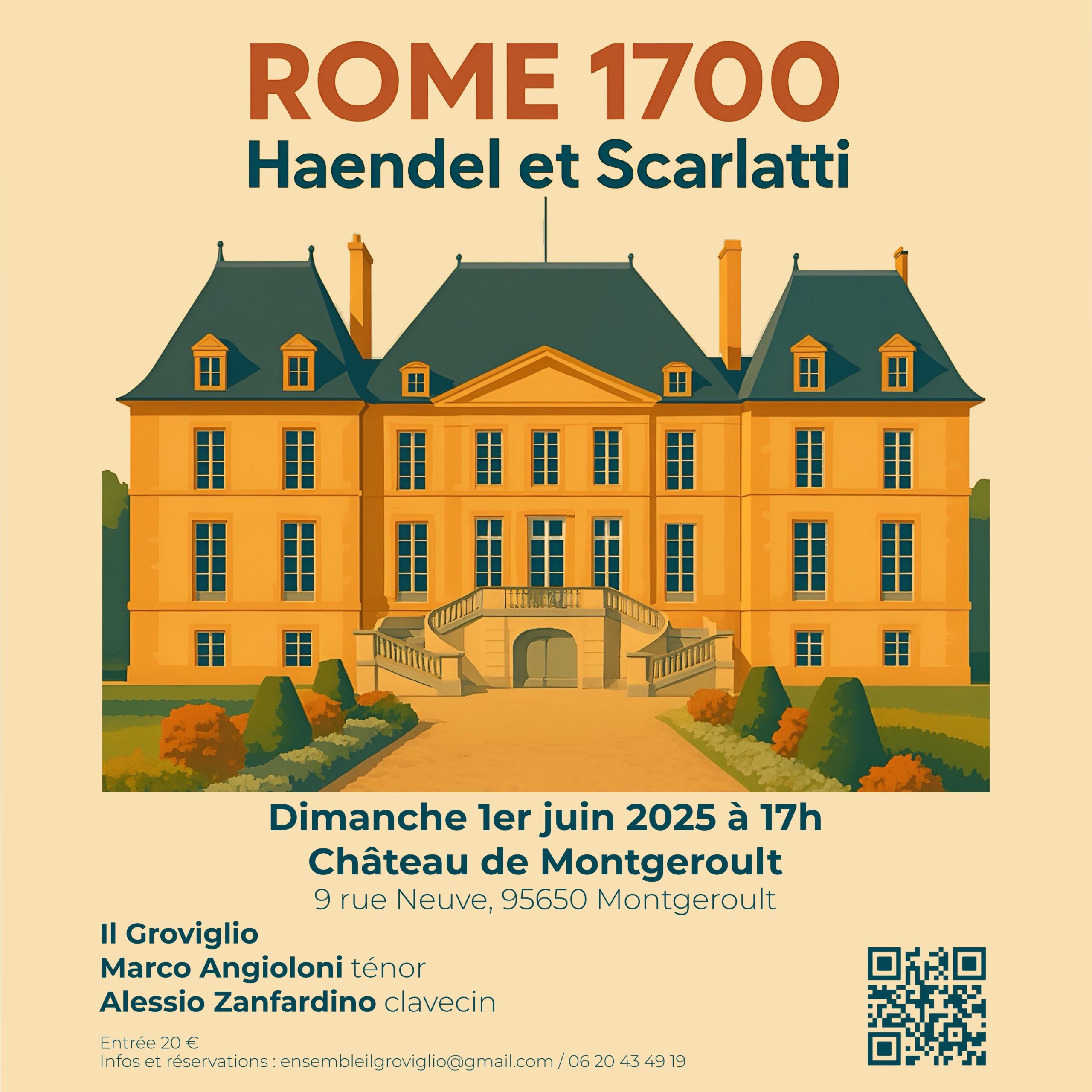 Concert musique classique château de Montgeroult 1er juin 2025