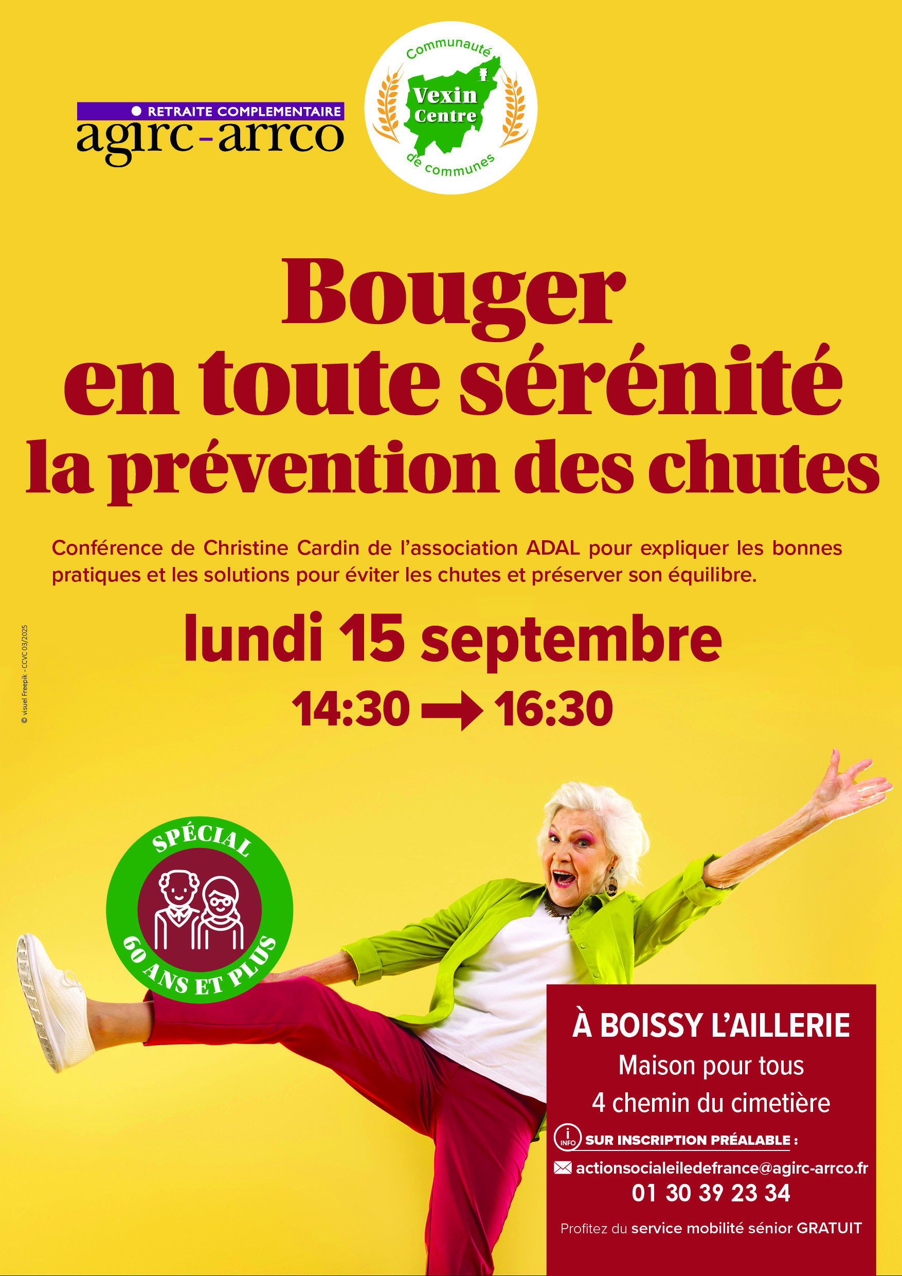 Conférence prévention des chutes chez les séniors Vexin Centre