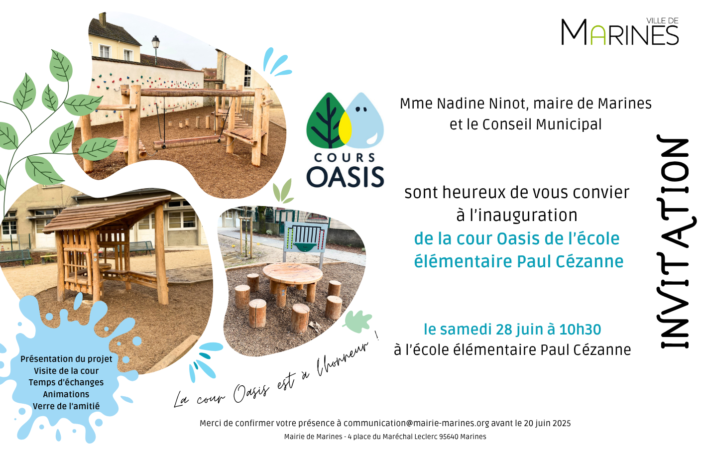 inauguration cour oasis Marines