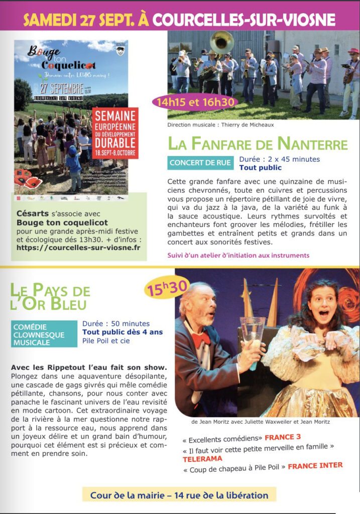 festival Césarts Courcelles-sur-Viosne