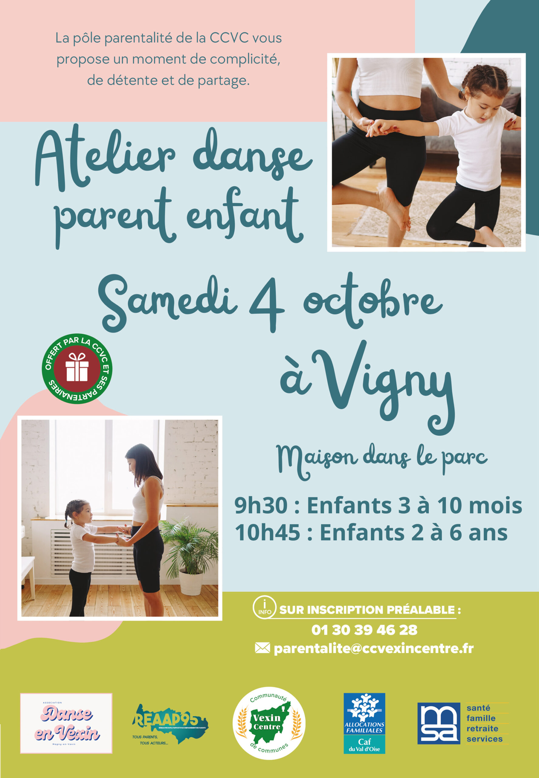 Atelier de danse parent-enfant Vexin Centre à Vigny