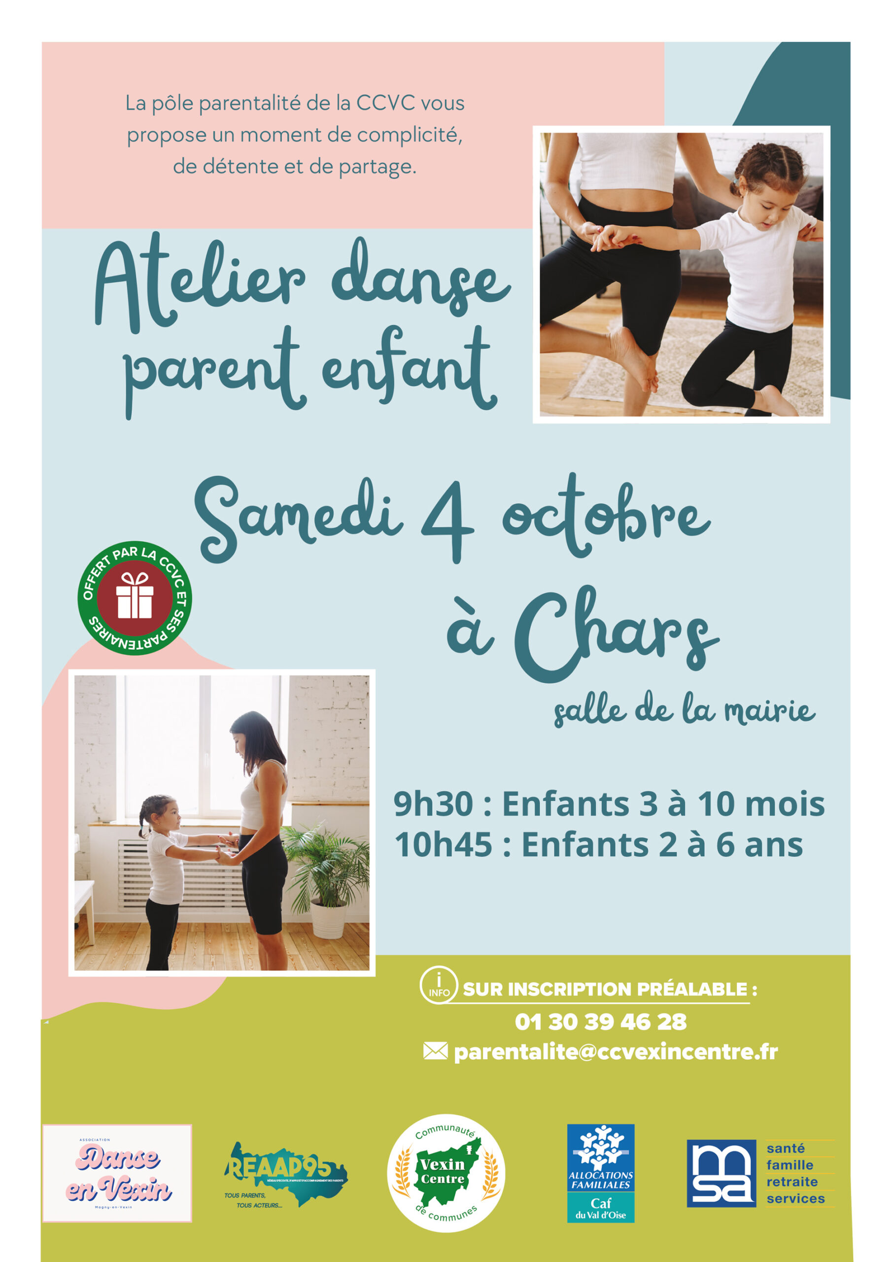 Atelier danse parent-enfant à Chars