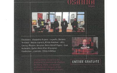CONCERT du GOLLEGIUM OSANNA  – HARMONIE & SENSIBILITÉ