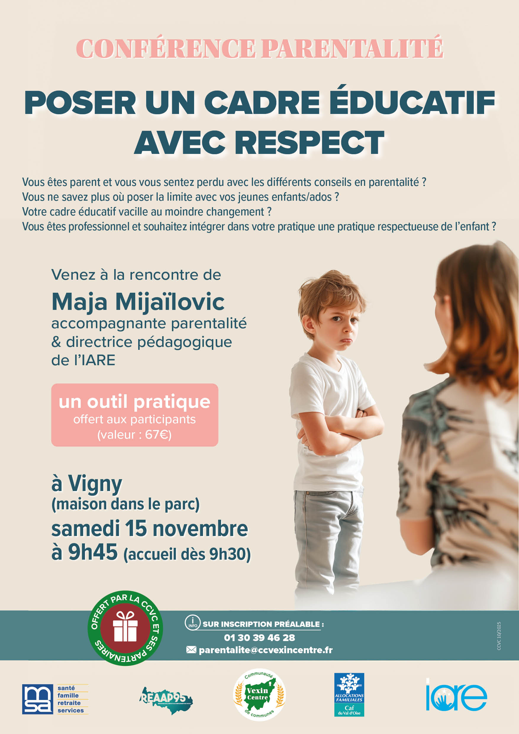 Conférence parentalité bienveillante Vexin Centre