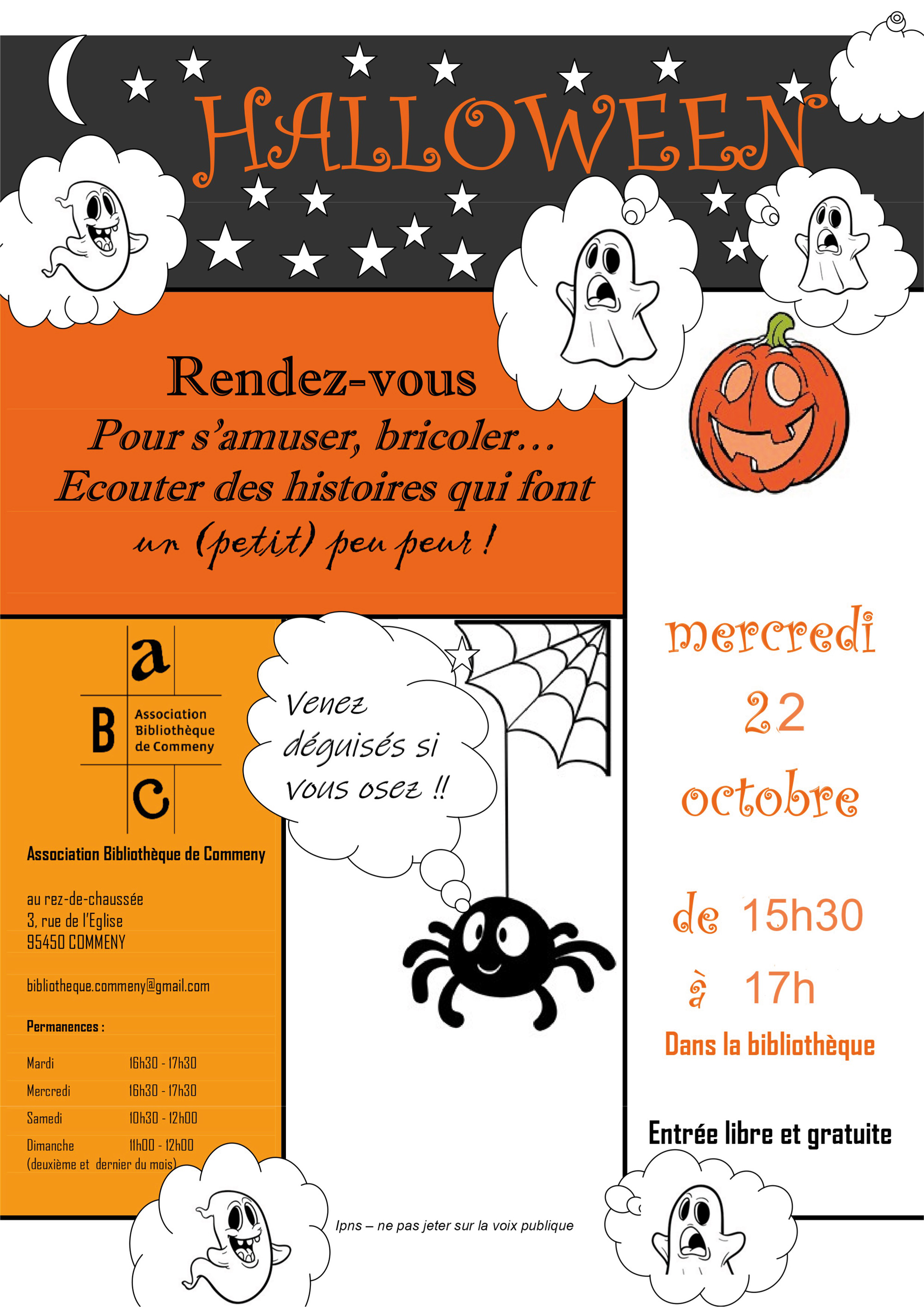 Halloween à Commeny bibliothèque ABC