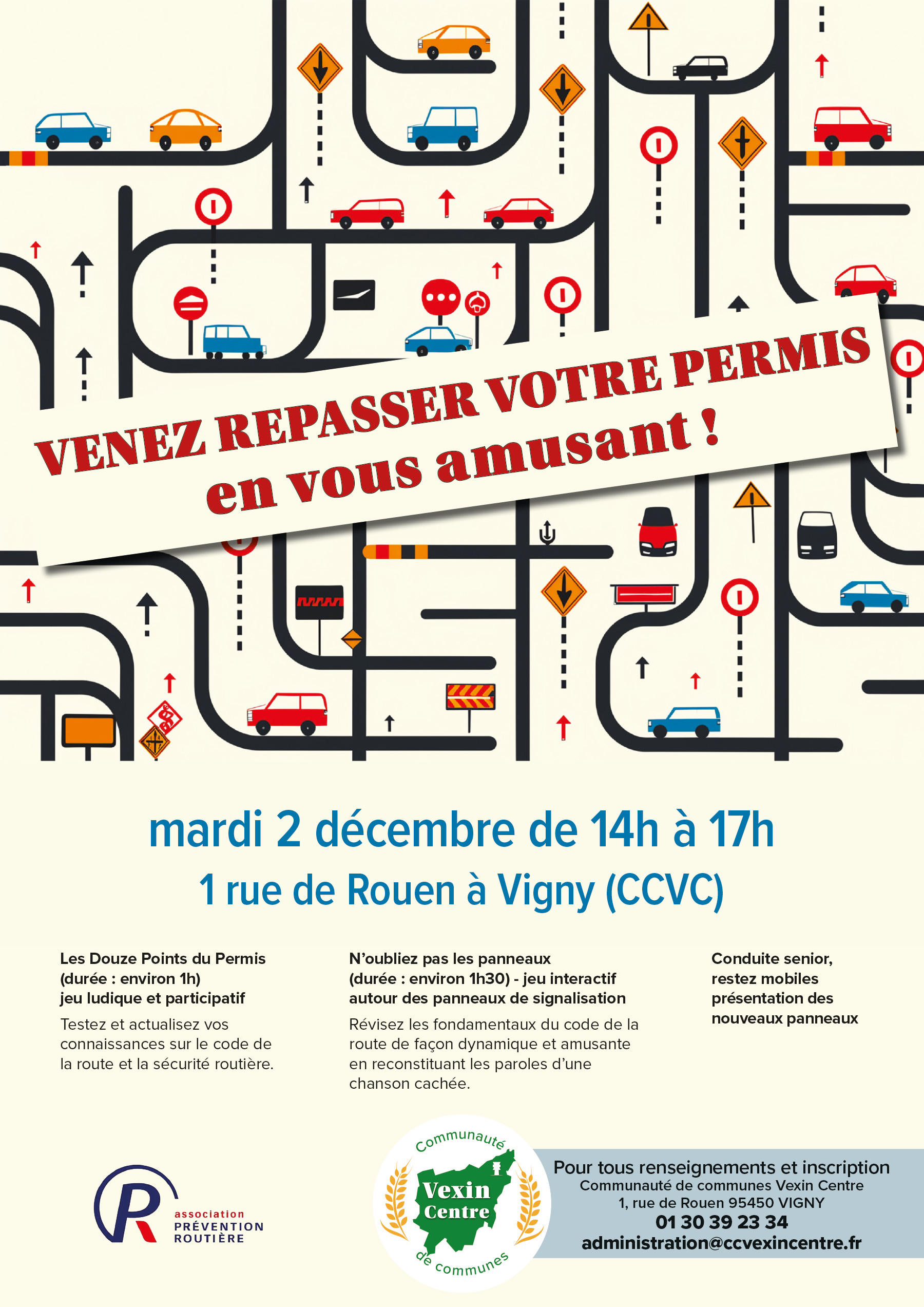 CC Vexin Centre : Repassez votre permise en vous amusant !