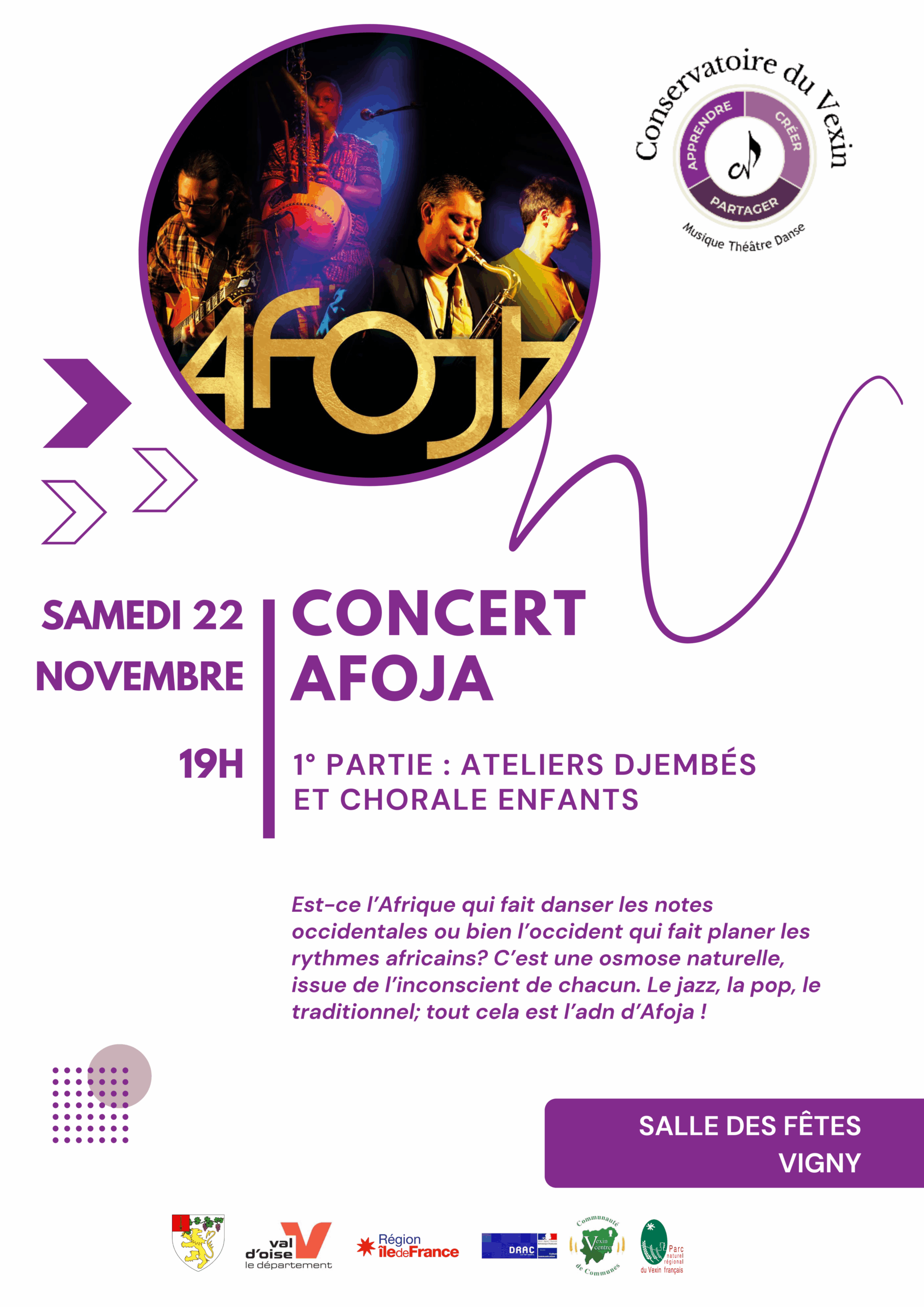 Concert AFOJA nov 2025 conservatoire du Vexin