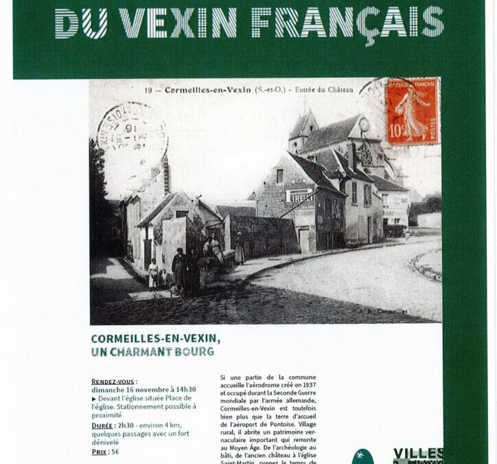 VISITE DE CORMEILLES-EN-VEXIN AVEC LE PNR DU VEXIN FRANCAIS