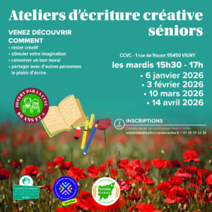 Atelier d'écriture créative pour les seniors Vexin Centre