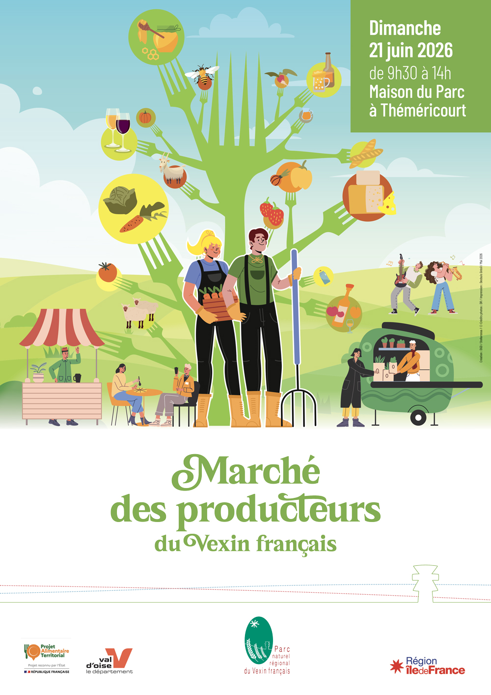 Marché de producteurs à Théméricourt