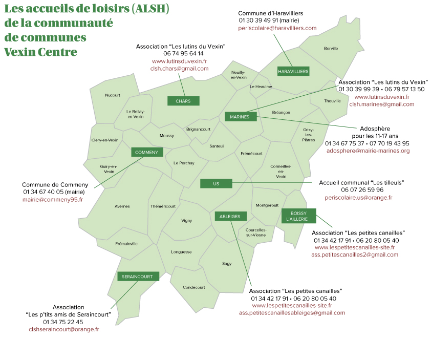 Les accueils de loisirs Vexin Centre